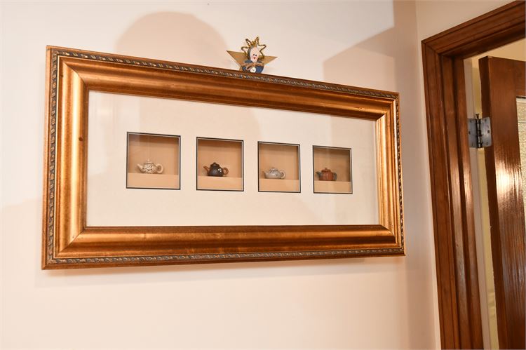 Framed Miniature Teapots