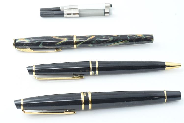 Group of Three (3) Ballpoint Pens with Two (2) Cartridges
