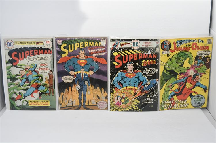 Four (4) DC Superman Comic Books