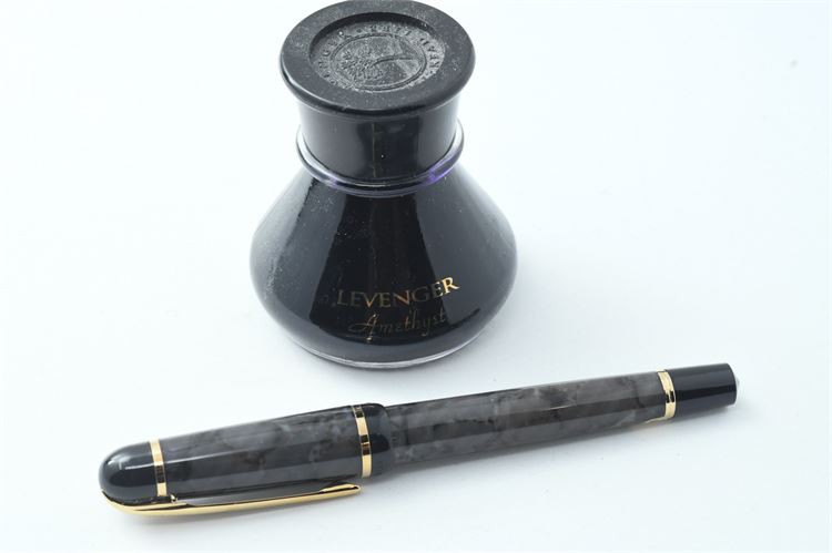 Set of Waterman Phileas Fountain Pen and Levenger Ink in Amethyst