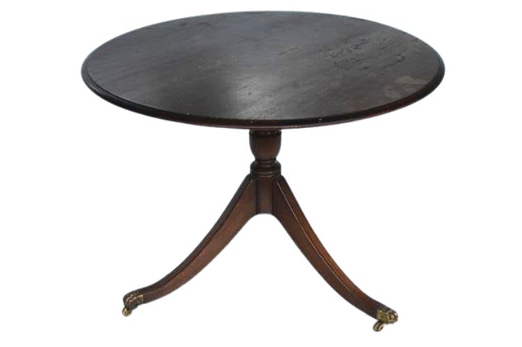 Round Mahogany Center Table