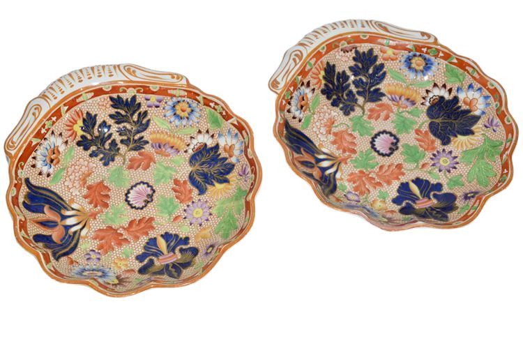 Pair 19th cent. Imari Pattern Plates