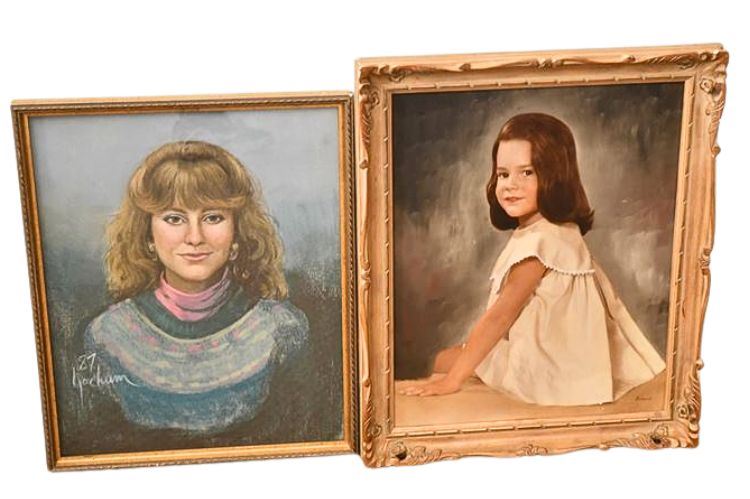 Two (2) Framed Portraits