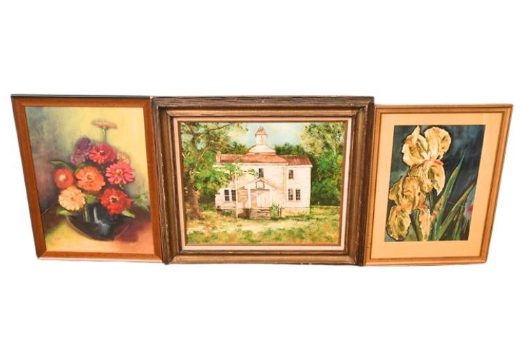 Three (3) Framed Paintings