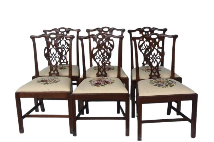 Six (6) Baker Furniture Dining Chairs