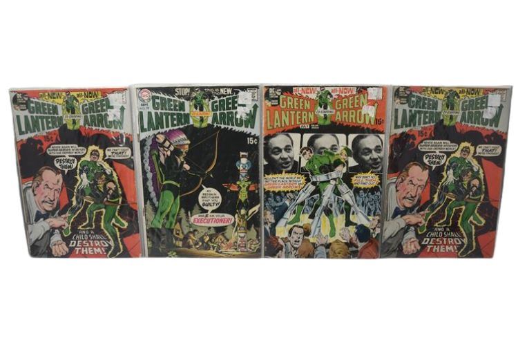 Four (4) Green Lantern - Green Arrow Comic Books