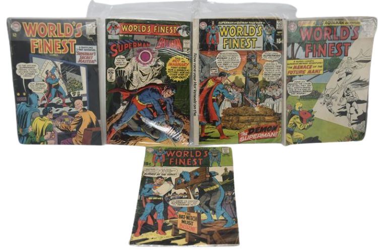 Five (5) DC World's Finest Comic Books