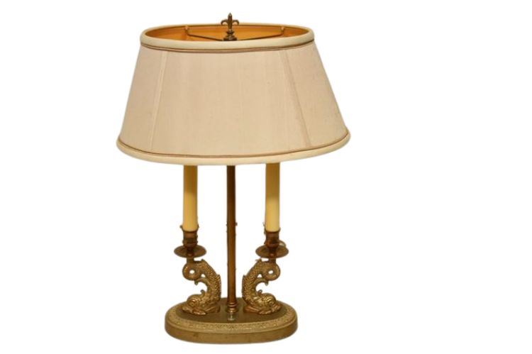 Vintage Bronze Bouillotte Style Table Lamp