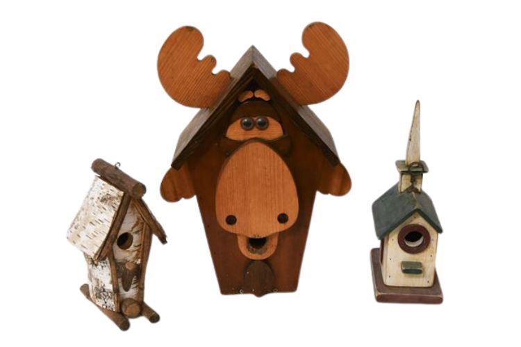 Group of Three (3) Birdhouses