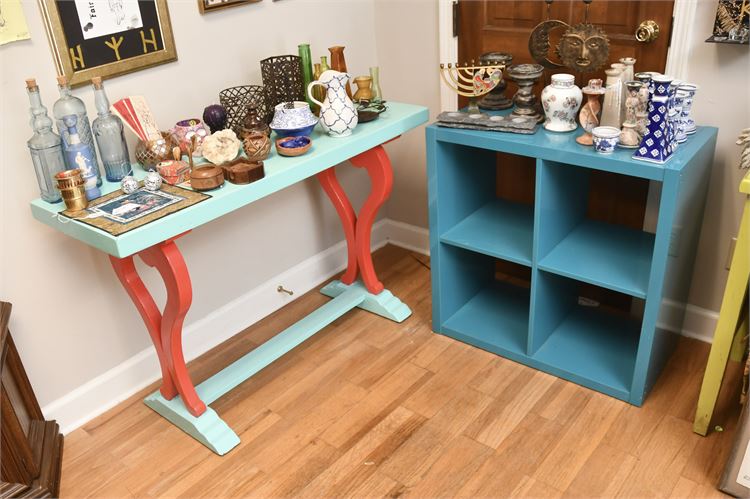 Four-Cube Shelf and Console Table