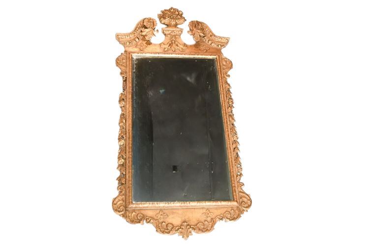 Antique Carved and Gilt Wall Mirror