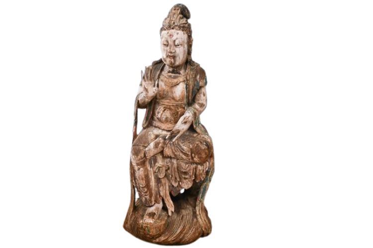 300-Year-Old Carved Goddess of Beauty Statue