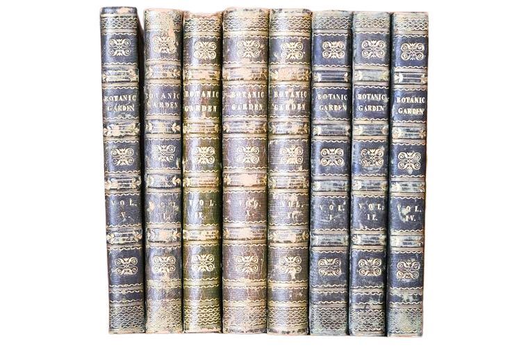 Eight Volumes "Botanic Garden" by B. Maunds F.L.S.