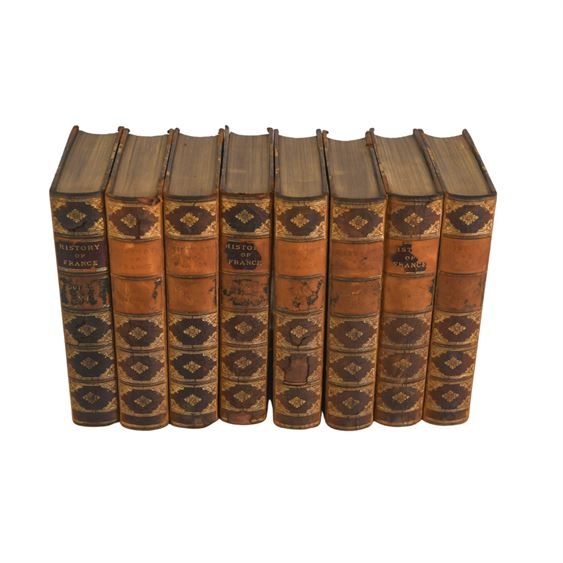 Set of Eight (8) "History of France" Books