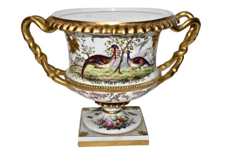 Vintage Flight Barr & Barr Early Worcester Porcelain Urn