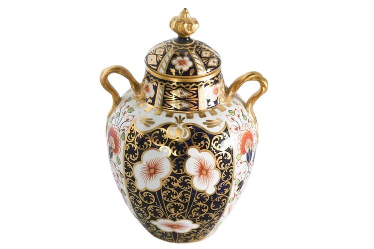 Royal Crown Derby Imari Pattern Two-Handled Vase