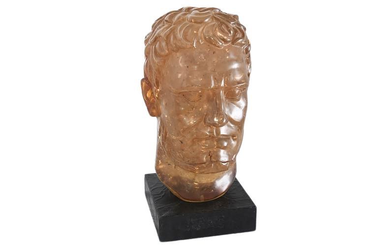 Vintage Resin Sculpted Bust of a Male