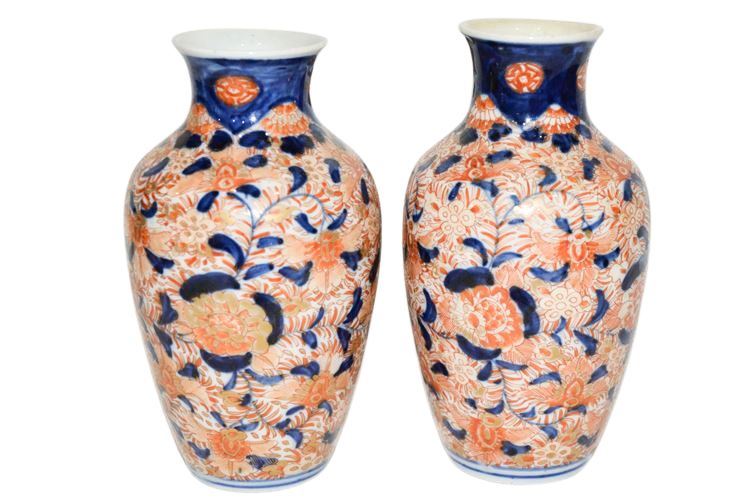 Pair Japanese Imari Vases