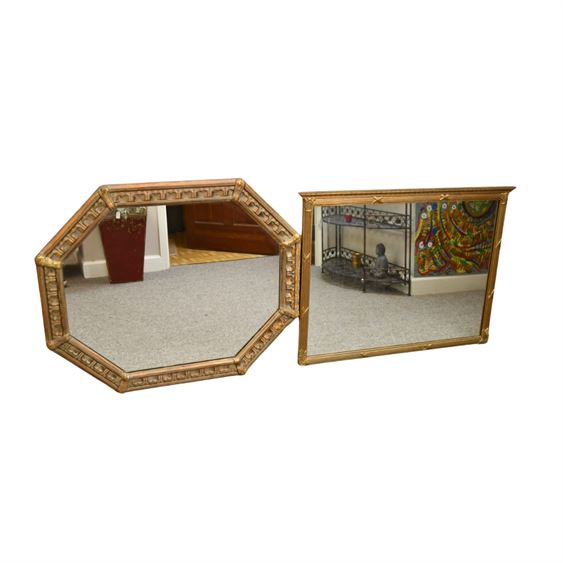 Two (2) Framed Ornate Wall Mirror