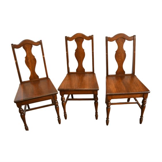 Set of Three (3) Vintage Dining Chairs