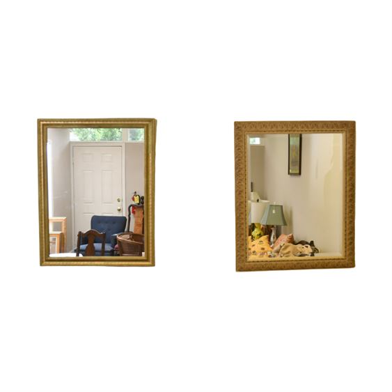 Two (2) Vintage Ornate Mirrors