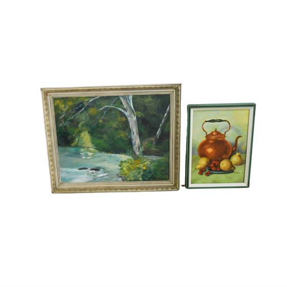 Two (2) Framed Oil Paintings