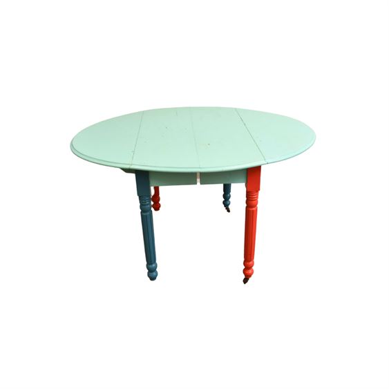 Painted Antique Drop Leaf Table