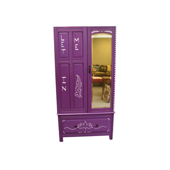"Let Me In" Armoire Withh Mirror