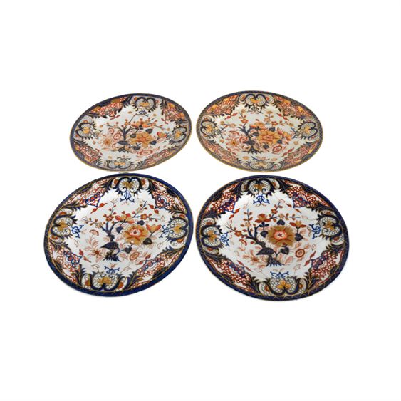 Set of Four (4) Royal Crown Derby Imari Pattern Plates