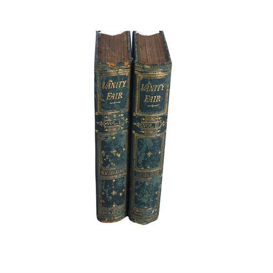 "Vanity Fair" by William Makepeace Thackeray Vol 1 and 2 Books