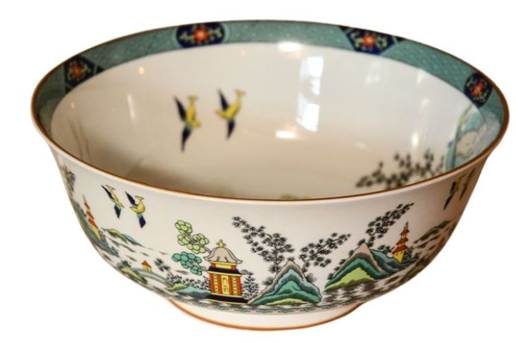 Coalport Chinese Willow Porcelain Center Bowl
