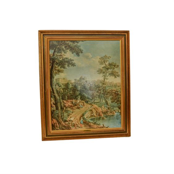 Framed "Environs" by Monaldi