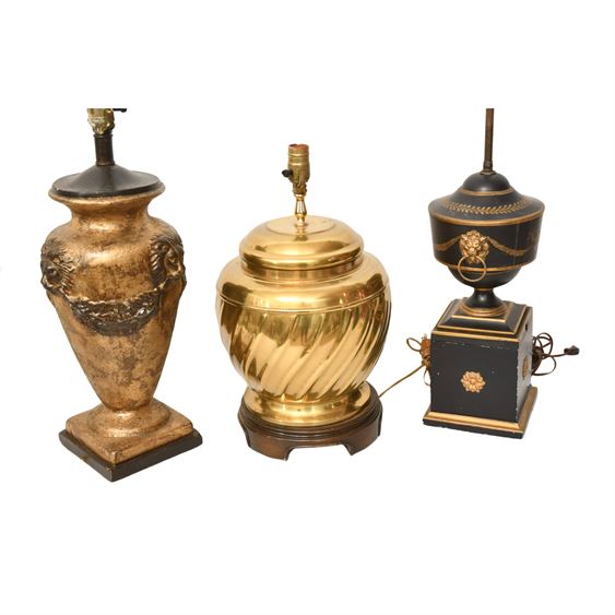 Three (3) Vintage Table Lamps