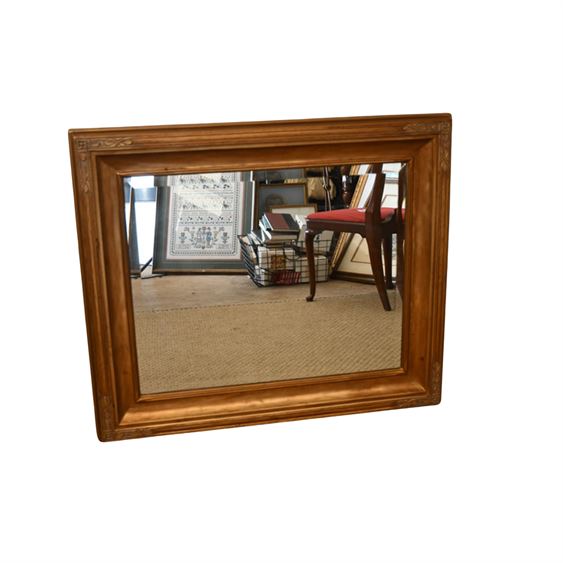 Wood-carved Framed Mirror