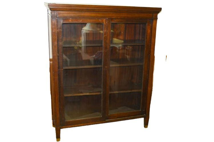 Mahogany Sliding Door Display Case