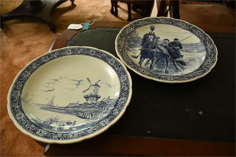 Two Delftware Chargers