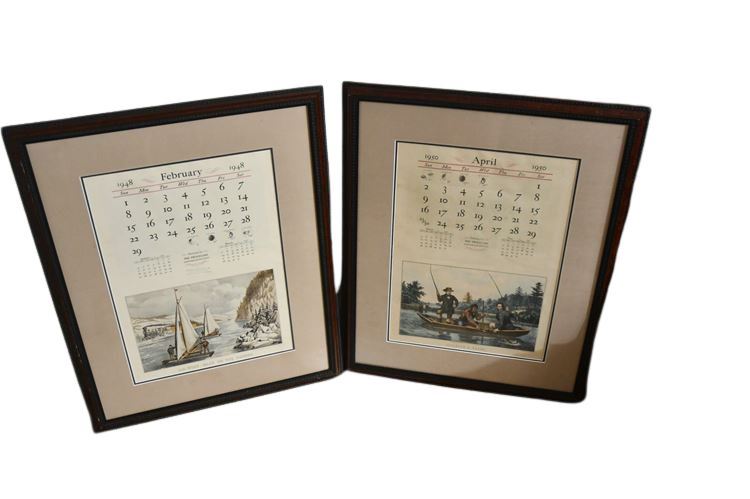 Framed Vintage Calendars