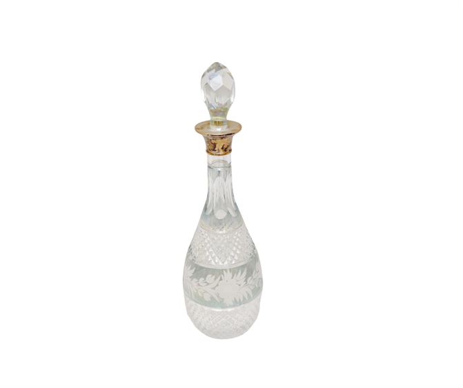 Crystal  Wine Decanter with Matching Stopper.