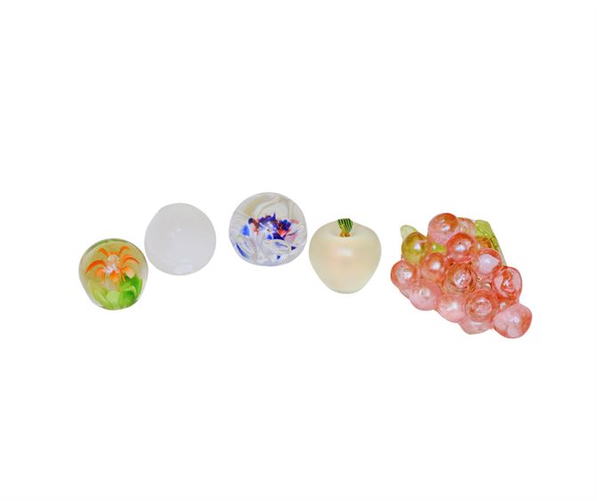 Five (5) Paperweight Decors