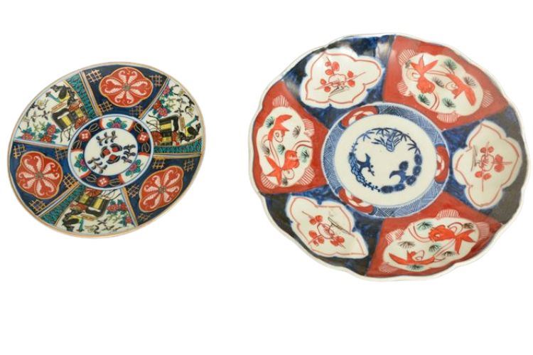 TWO (2) Japanese Imari Porcelain Plates