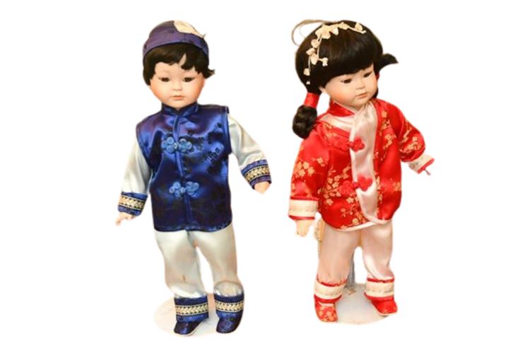 Two (2) Joiner Dolls