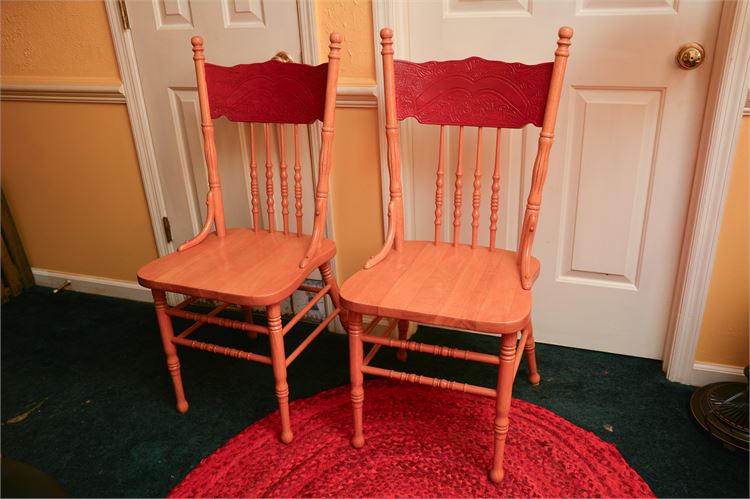 Two Spindle Back Chairs