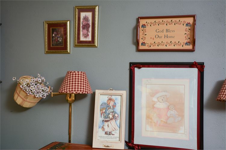 Group of FIVE (5) Framed Wall Decorative Items