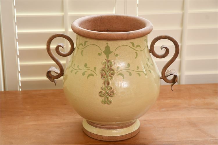 Two Handle Terracotta Vase