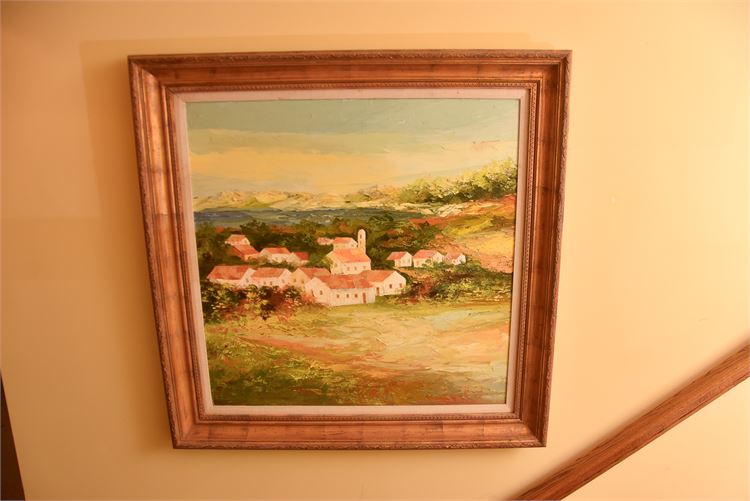 Framed Painting of a Landscape