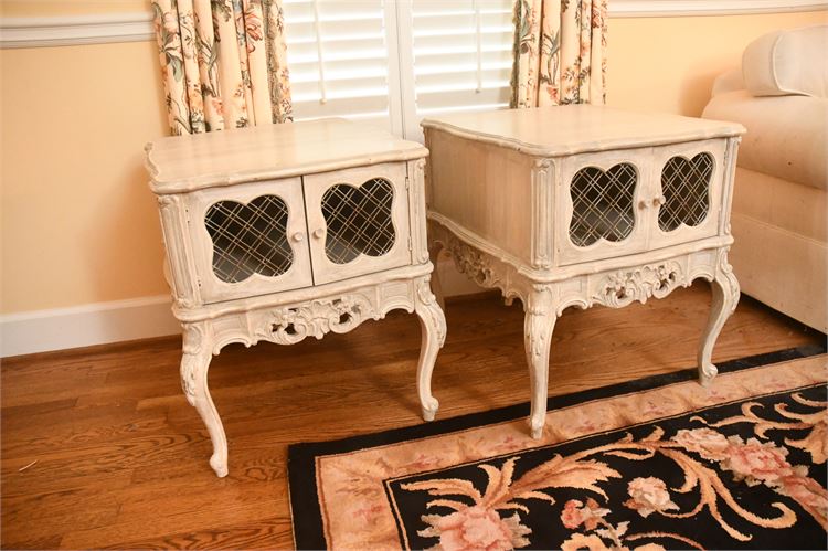 TWO (2) French Provincial Side Tables