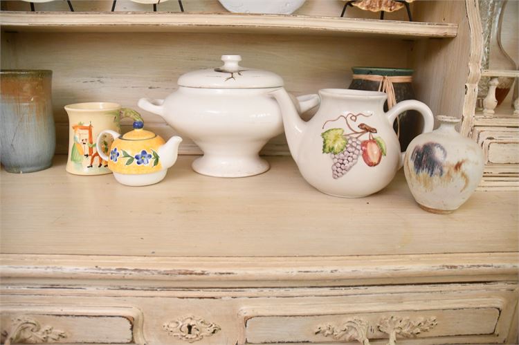 Tea Time Bundle, Objects on Shelf, SEVEN (7) Pieces