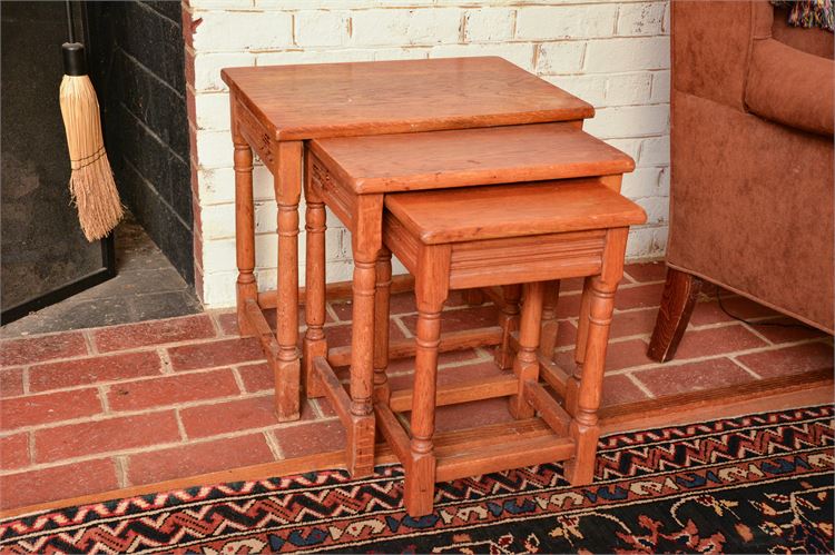 Set of THREE (3) Nesting Stackable Tables