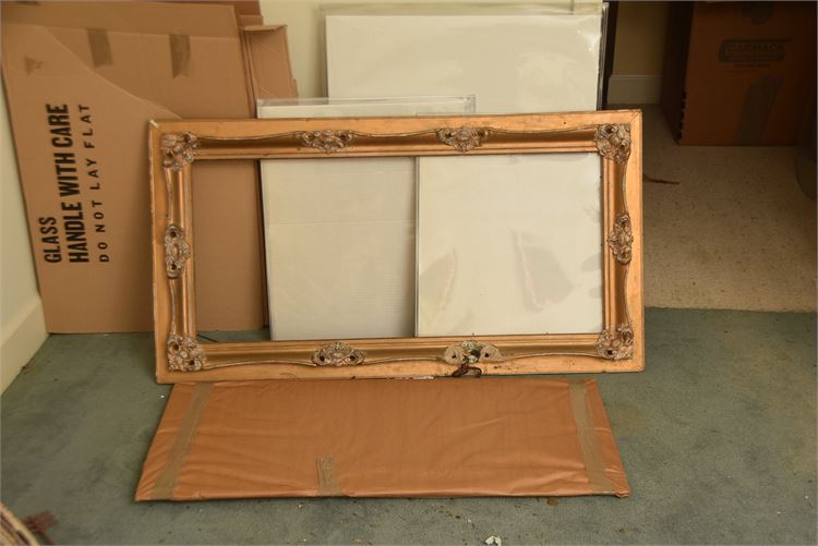 Gold Wooden Frame with Glass