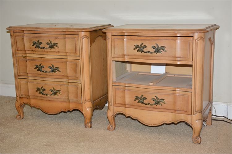 Pair (2) French Provincial Style Nightstands